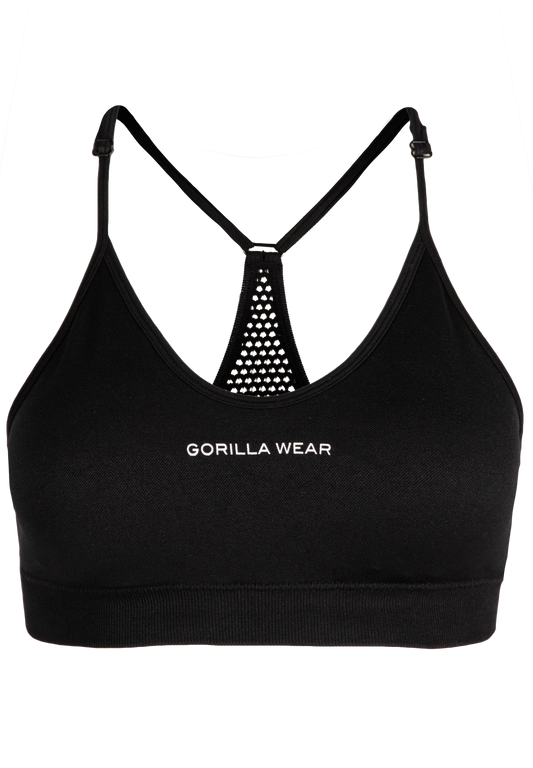 Quincy Seamless Sports Bra, black