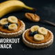 Pre-Workout Snack (ris/bröd + PB + banan)