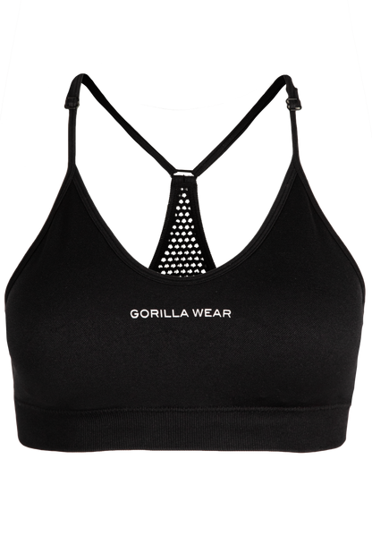 Quincy Seamless Sports Bra, black