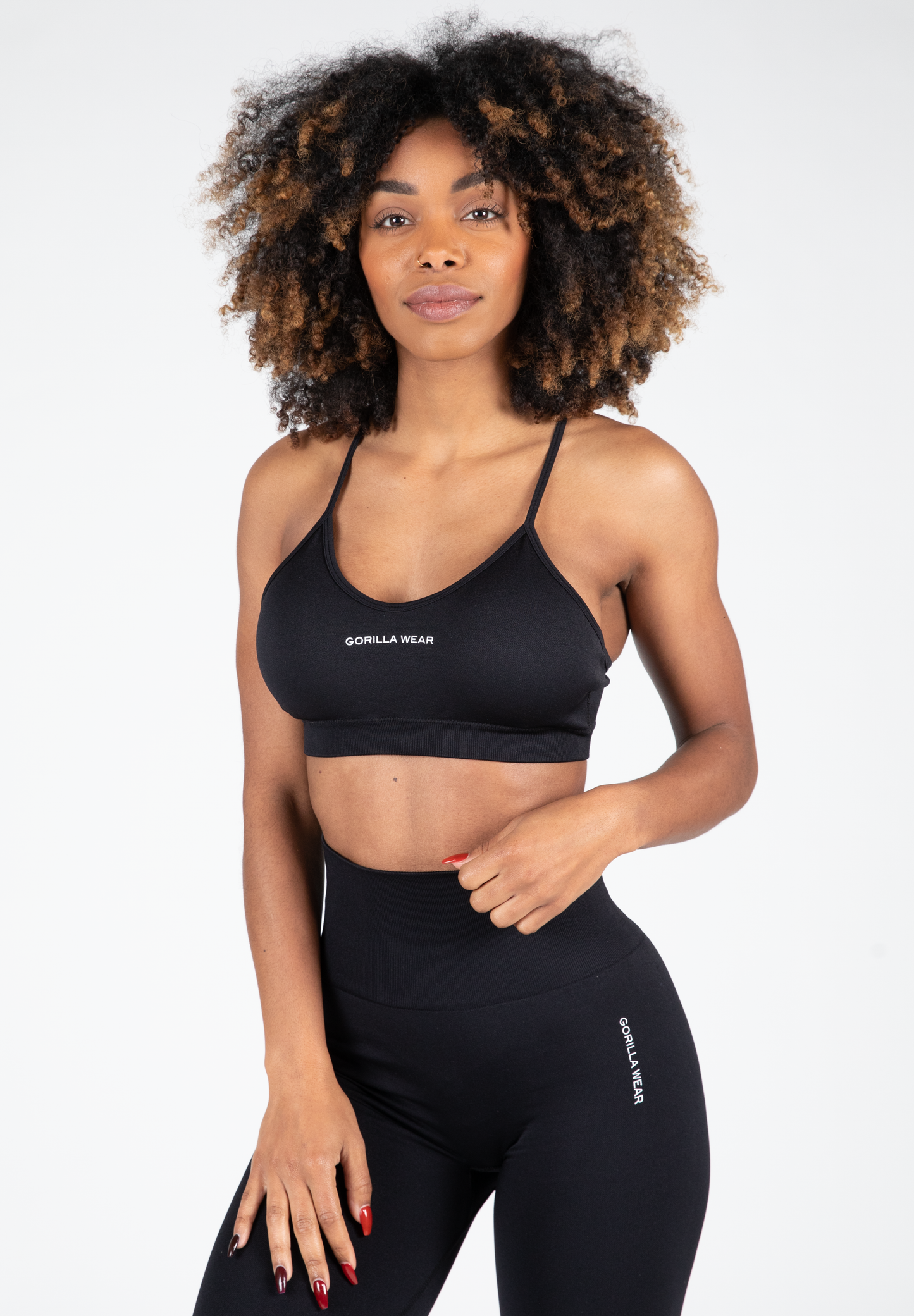 Quincy Seamless Sports Bra, black