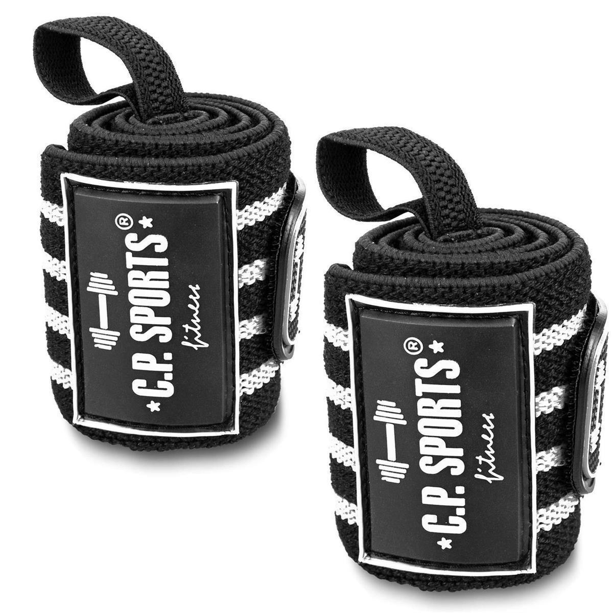 Strongman Wrist Wraps 50 cm, black/white