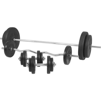 Bänkpress Paket 100 kg – Skivstång, Vikter & Bänk för Hemmagym